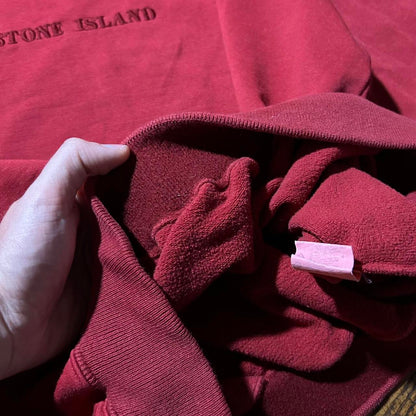 1980s Stone Island Sweatshirt Red XL