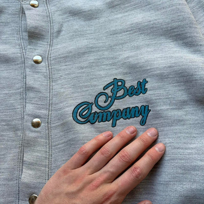 1980s Best Company Cardigan Grey L