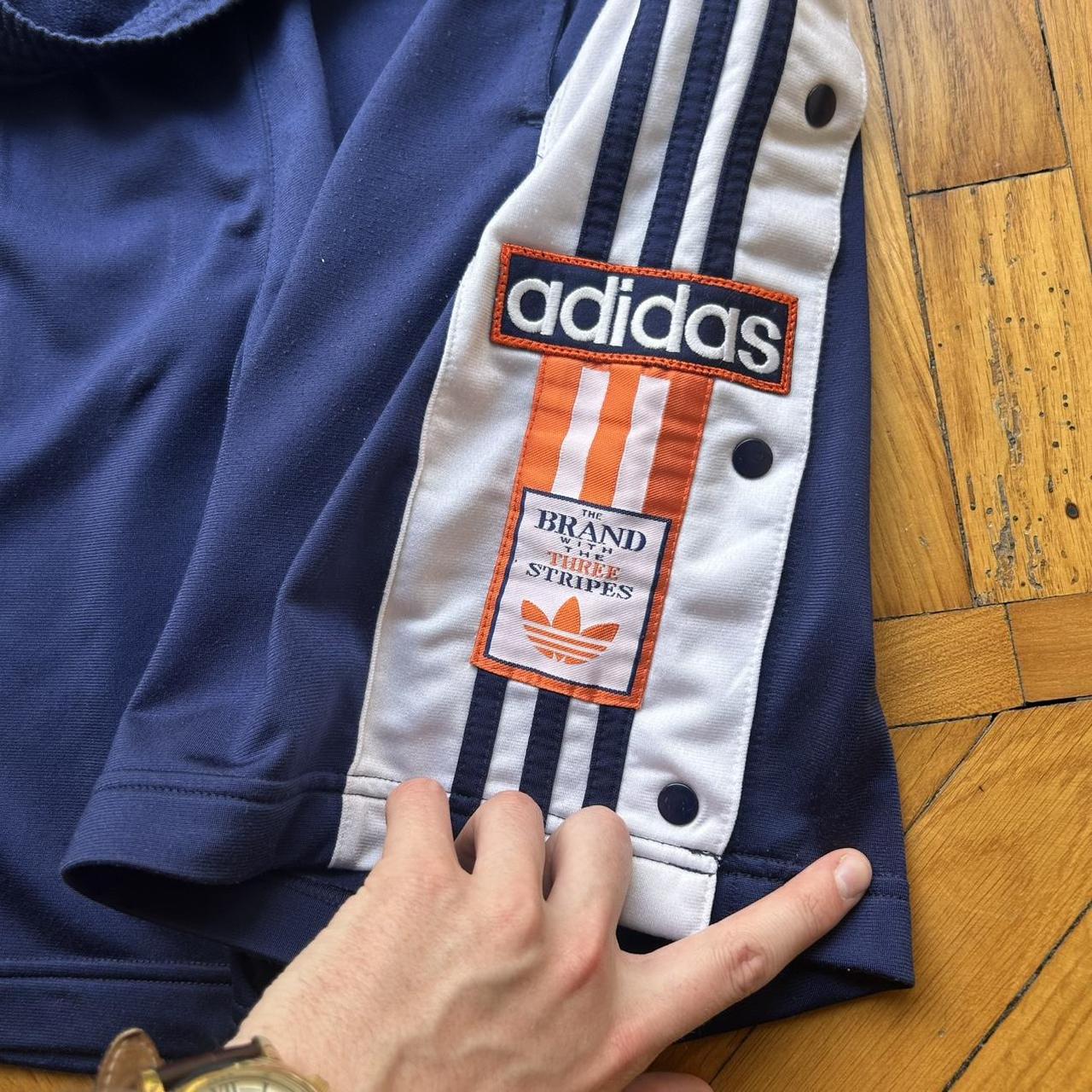 1990s Adidas Popper Shorts Navy 38W