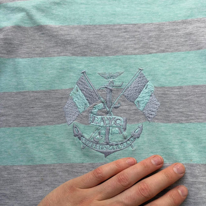1980s Emporio Armani Yacht Club Striped T Shirt M