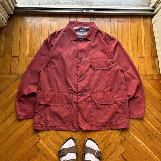 1987 CP Company Chore Jacket Burgundy XL