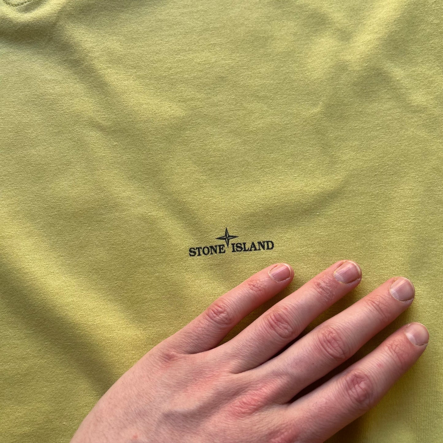 S/S 2004 Stone Island Polo Shirt Yellow L