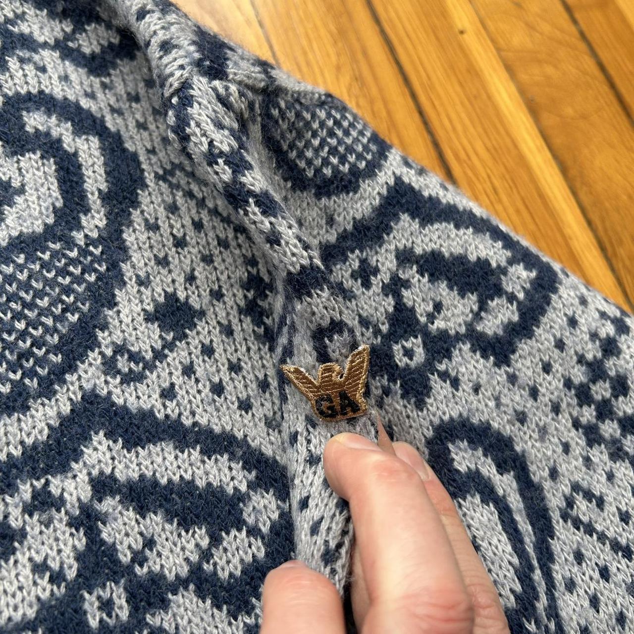 1980s Giorgio Armani Eagle Knitted Jumper M