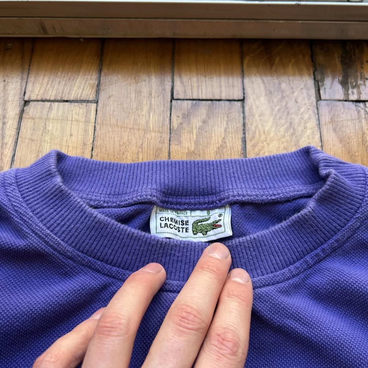 1990s Lacoste Golf Sweatshirt Purple XXL