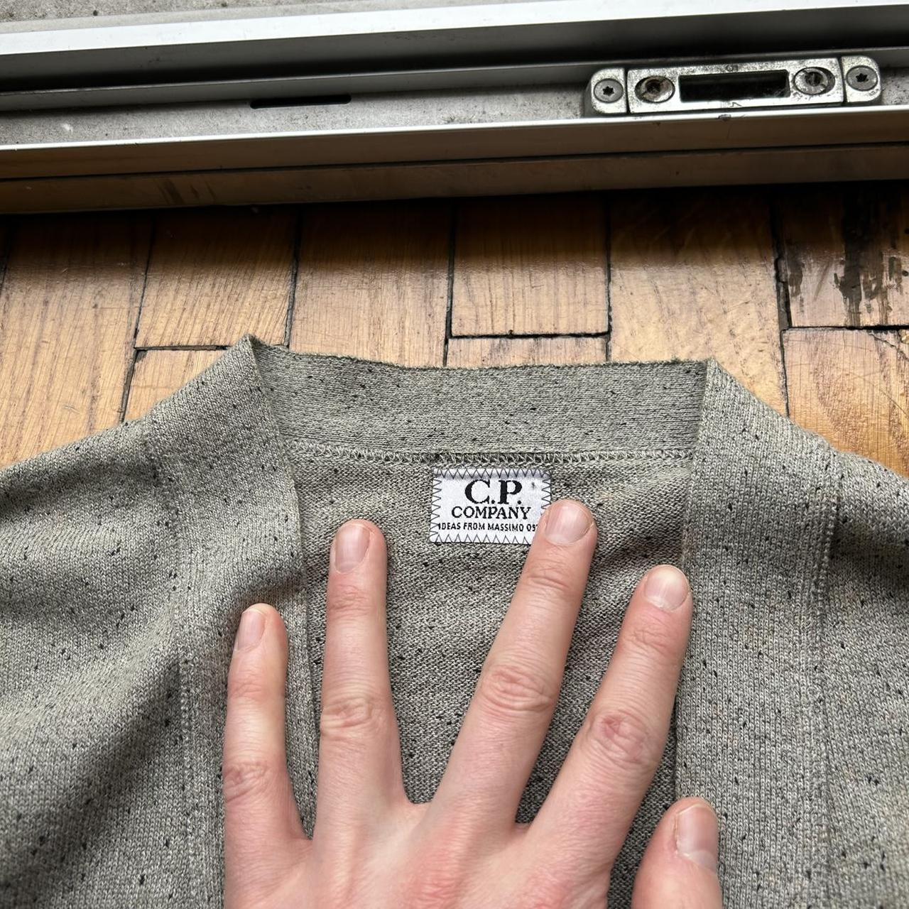 1980s CP Company Knitted Cardigan Grey M
