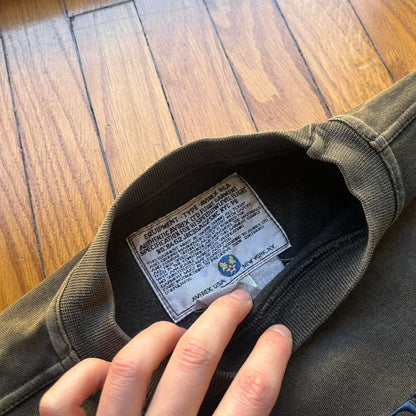 1990s Avirex Sweatshirt Khaki XXL