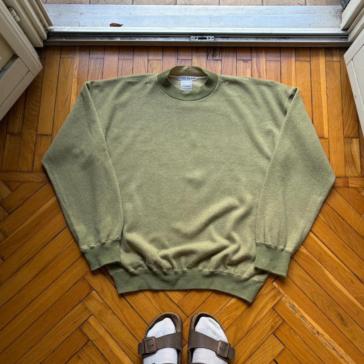 1980s Stone Island Sweatshirt Khaki L