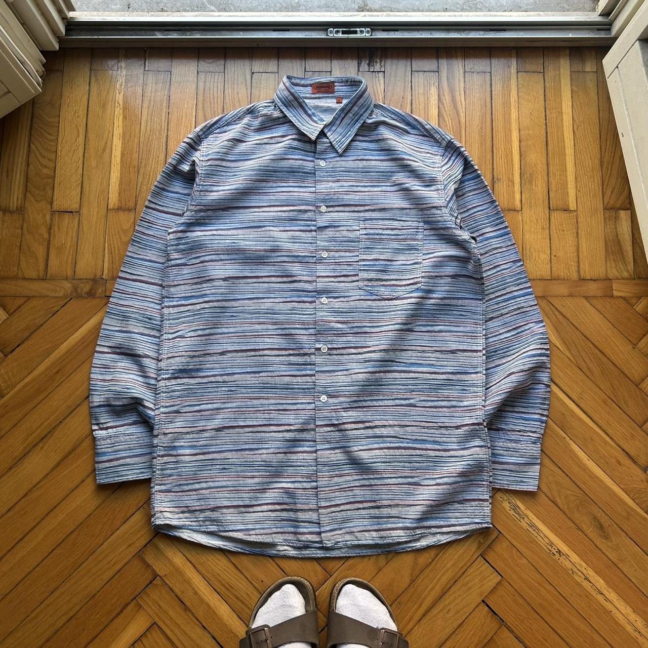 1990s Missoni Striped Shirt L