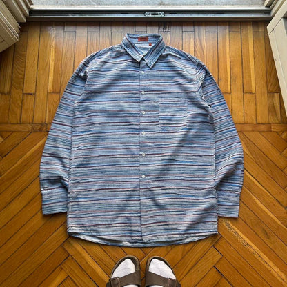 1990s Missoni Striped Shirt L