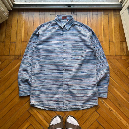 1990s Missoni Striped Shirt L