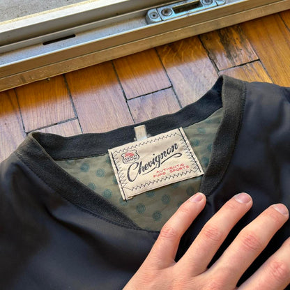 1990s Chevignon Bomber Jacket Black XL