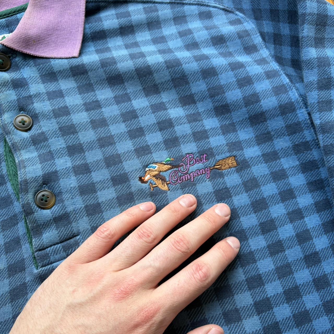 1980s Best Company Checked Sweatshirt M
