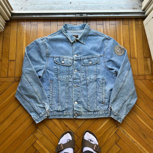 1990s Fiorucci Classic Nouveau Denim Jacket L