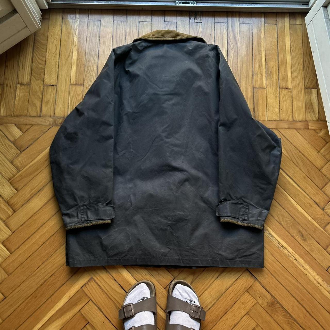 1990s Henri Lloyd Waxed Jacket Black XL