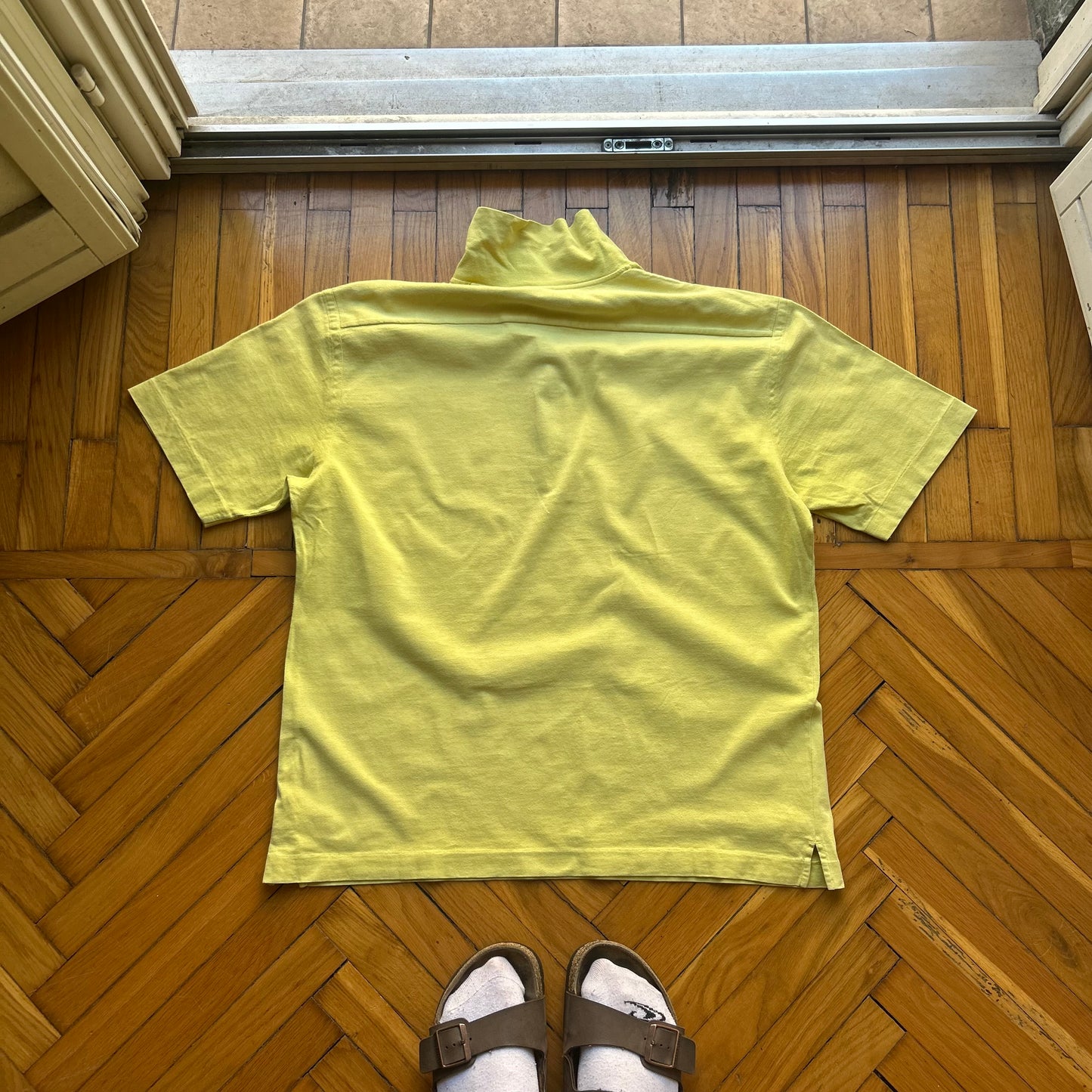 S/S 2004 Stone Island Polo Shirt Yellow L