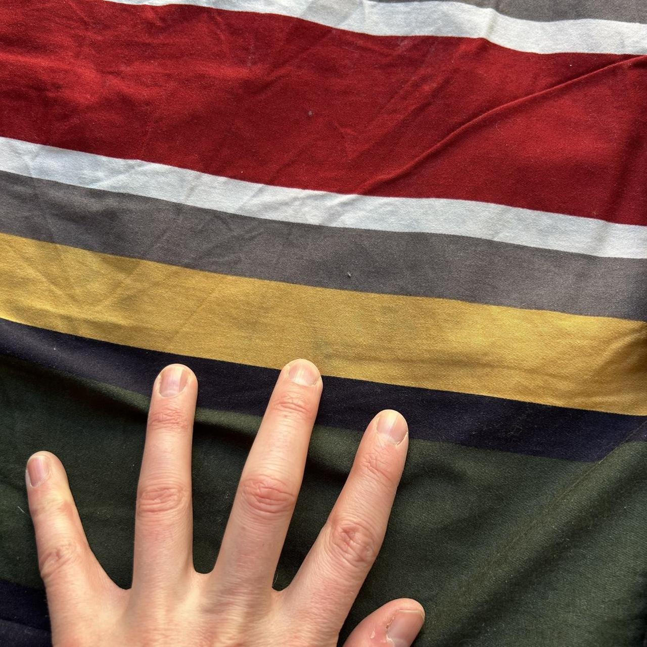 1990s Chaps By Ralph Lauren Striped Shirt XL