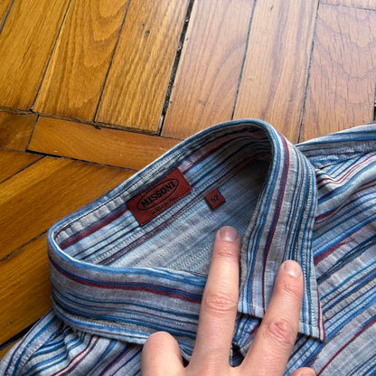 1990s Missoni Striped Shirt L