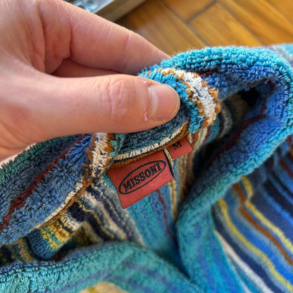 1990s Missoni Striped Dressing Gown L