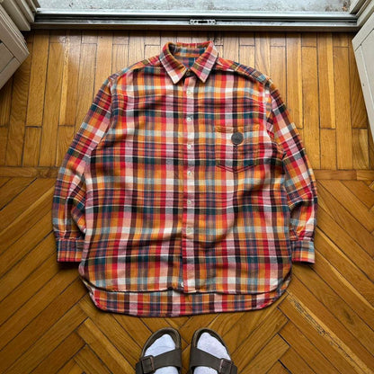 1990s Moschino Checked Flannel Shirt L