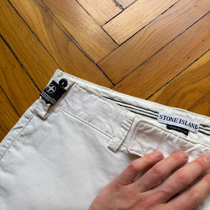 S/S 1997 Stone Island Trousers White 34W 34L