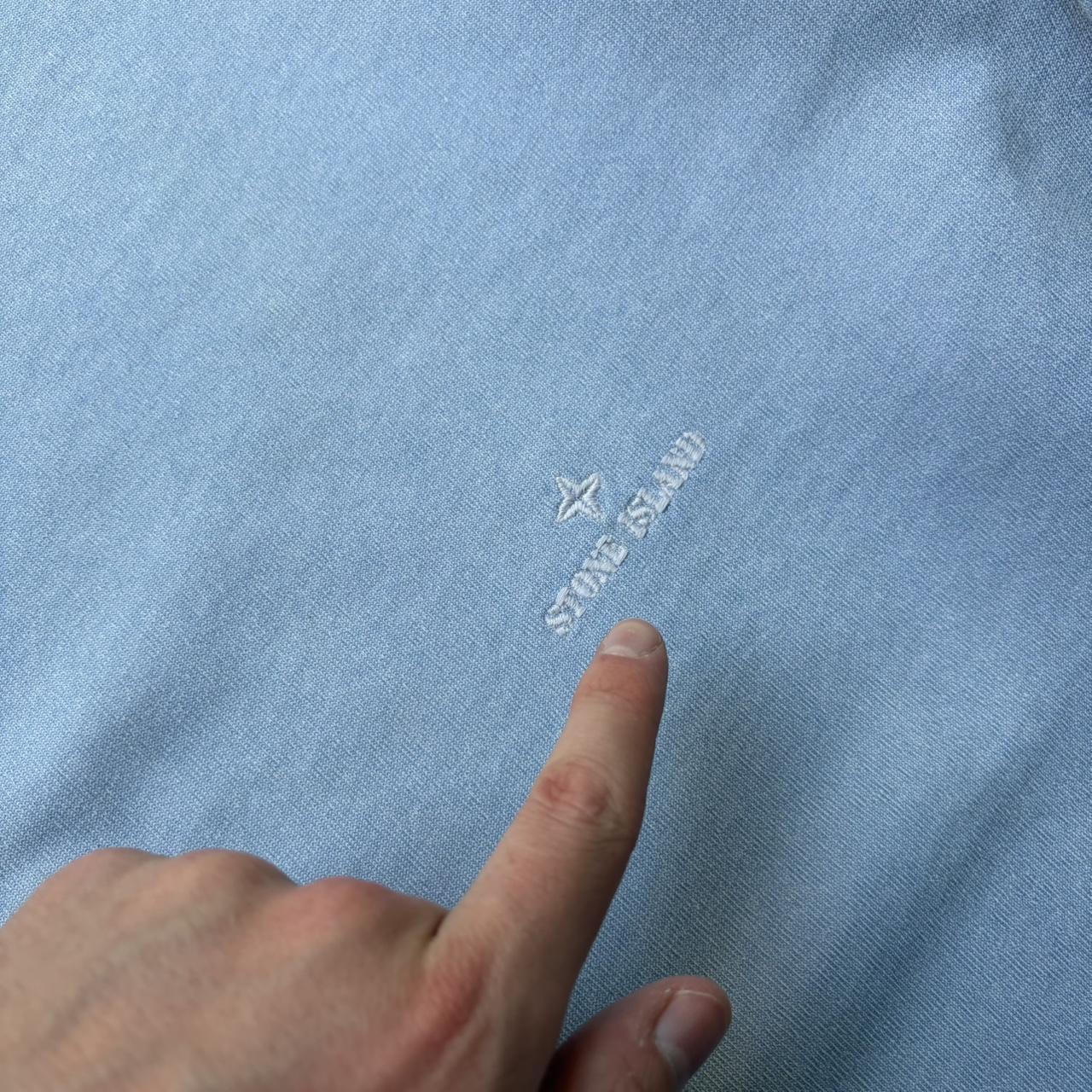 1980s Stone Island LS T Shirt Blue L