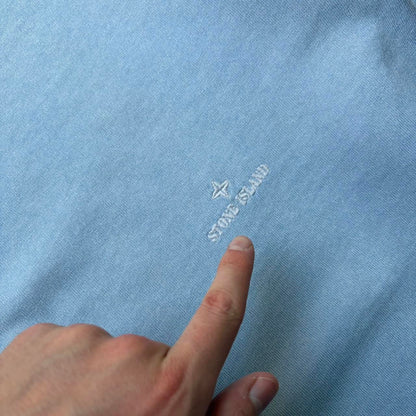1980s Stone Island LS T Shirt Blue L