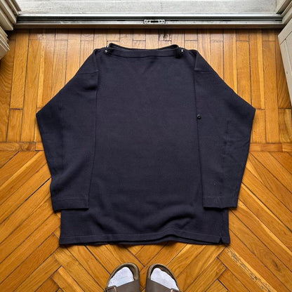 1980s Stone Island Sweatshirt Navy L (NO BADGE)