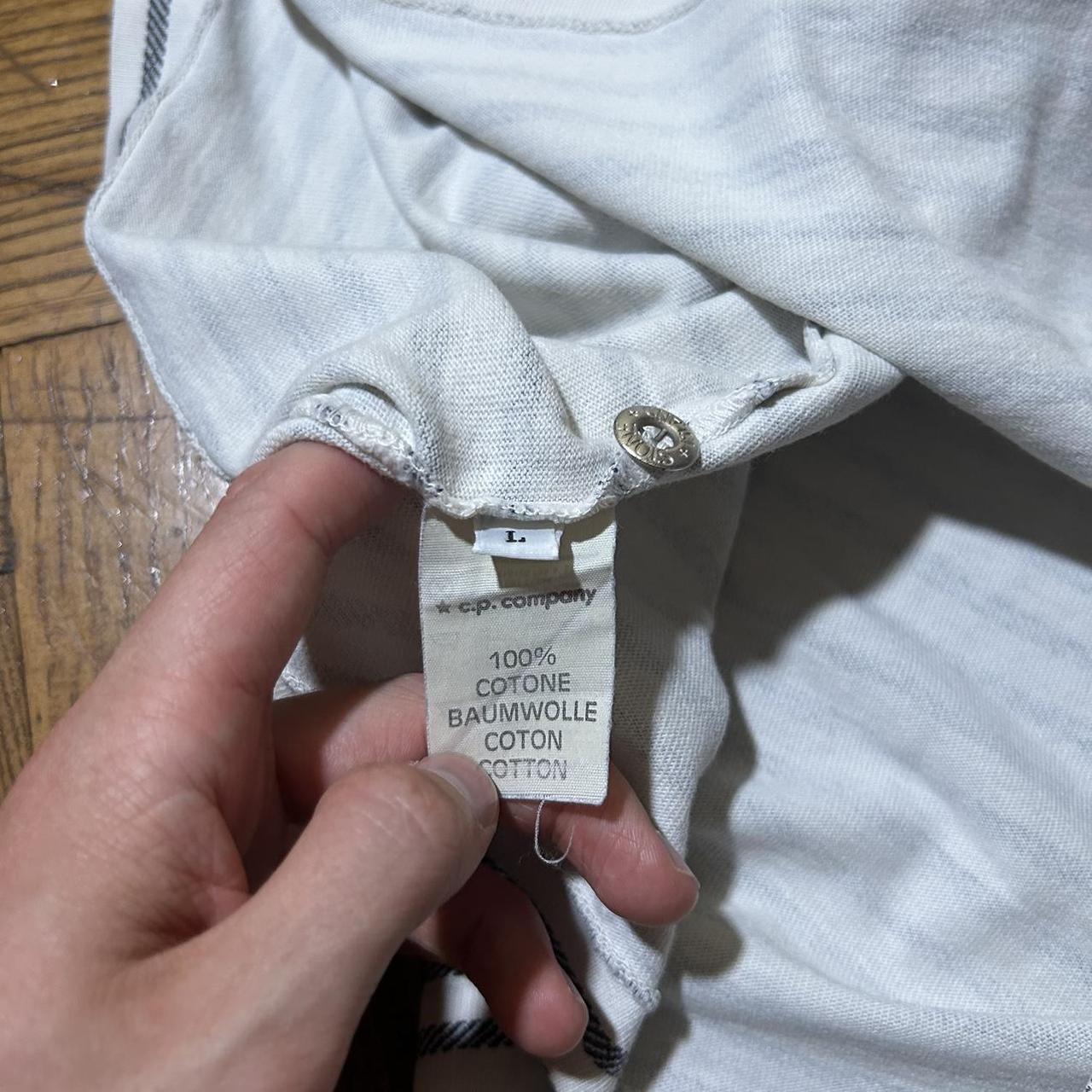 1988 Stone Island Striped Polo Shirt L