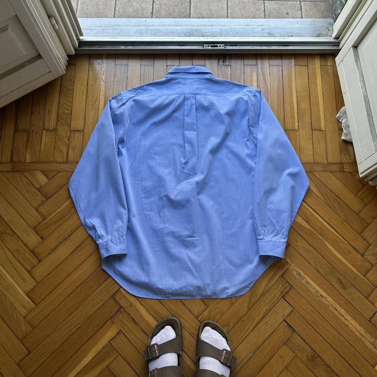 1990s Emporio Armani Shirt Blue XL