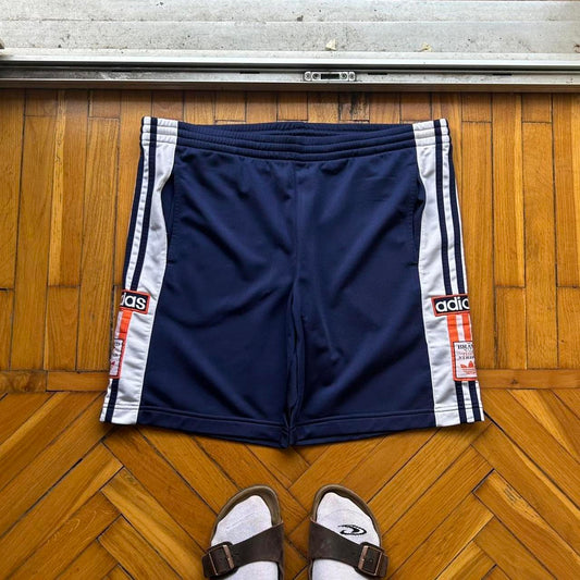 1990s Adidas Popper Shorts Navy 38W