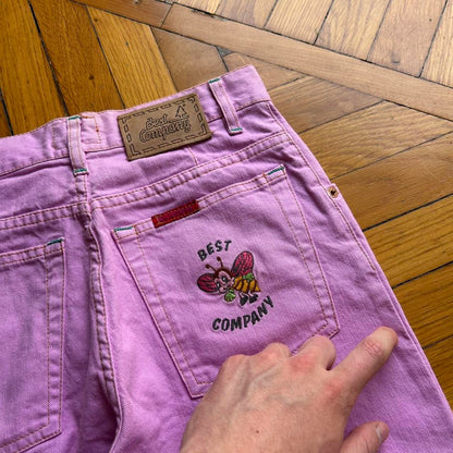 1980s Best Company Jeans Pink Women's 28W 30L
