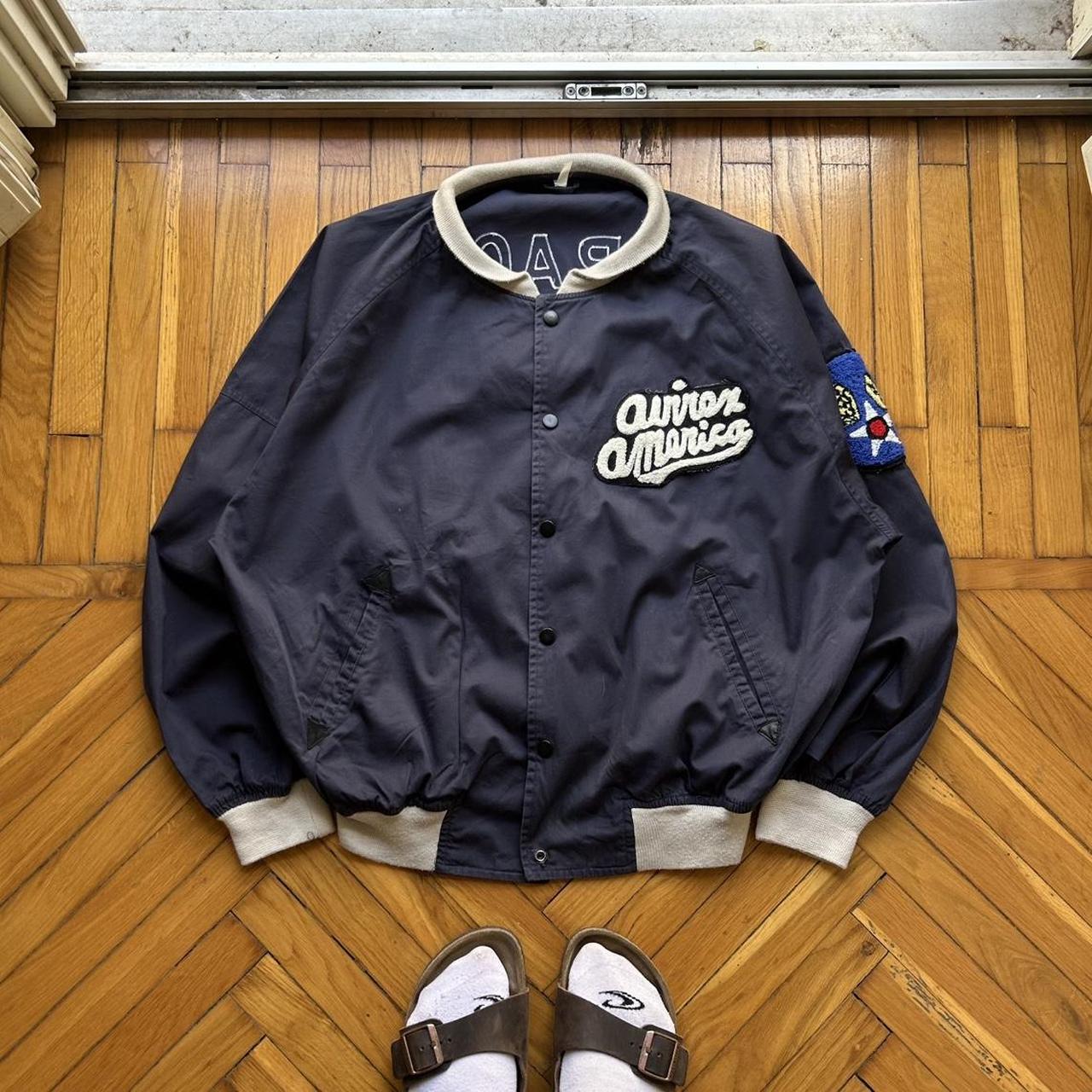 1990s Avirex Bomber Jacket Navy L