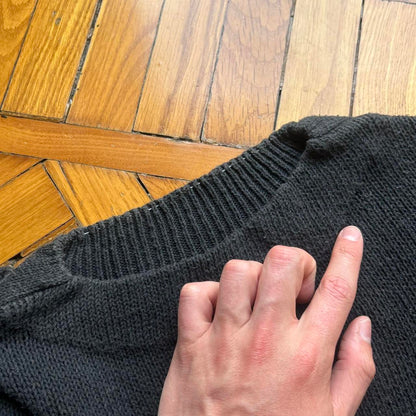 1980s CP Company Knitted Jumper Black L