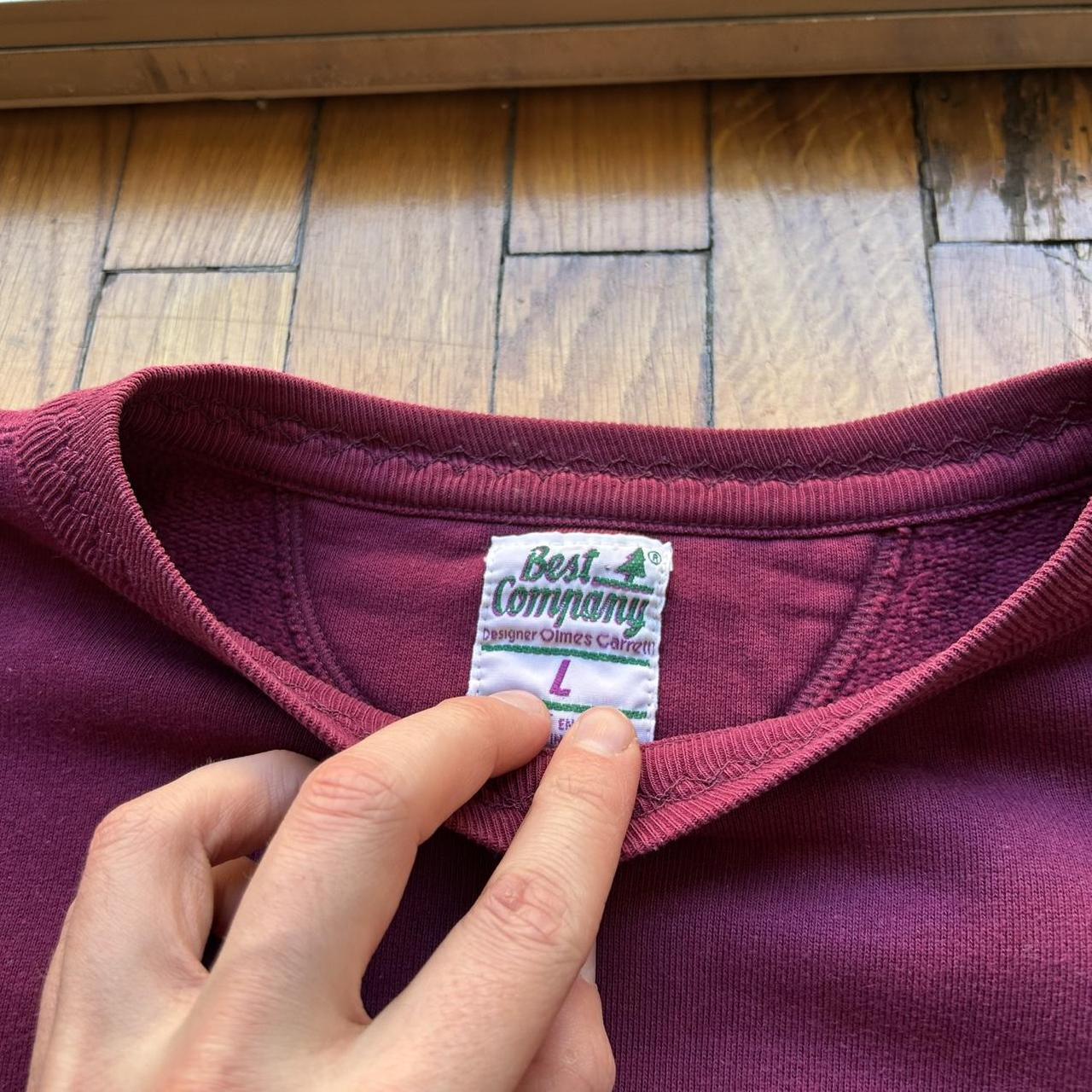 1980s Best Company Sweatshirt Burgundy L