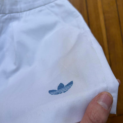 1980s Adidas Originals Tennis Shorts White 34W