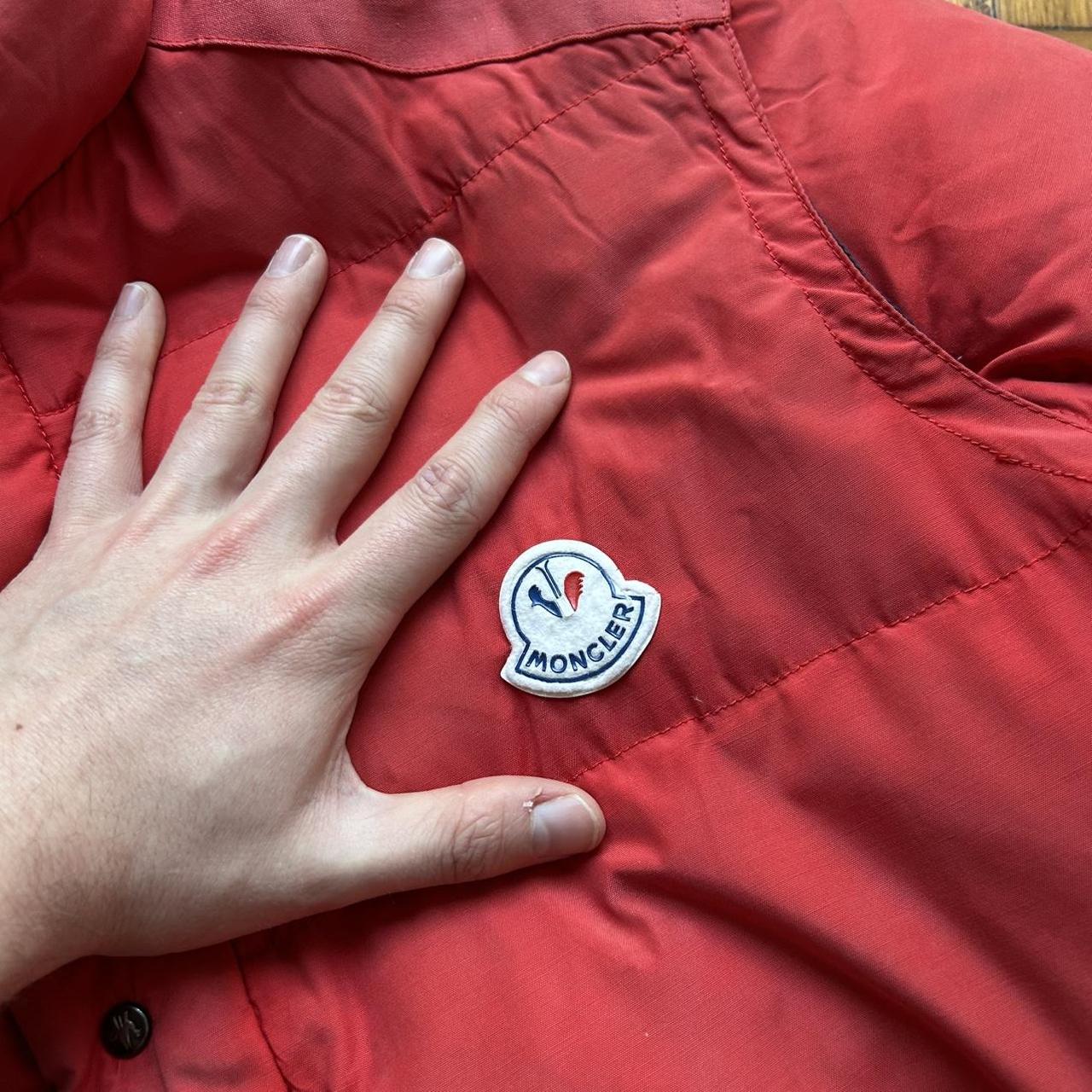 1980s Moncler Grenoble Down Jacket Red L