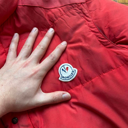 1980s Moncler Grenoble Down Jacket Red L