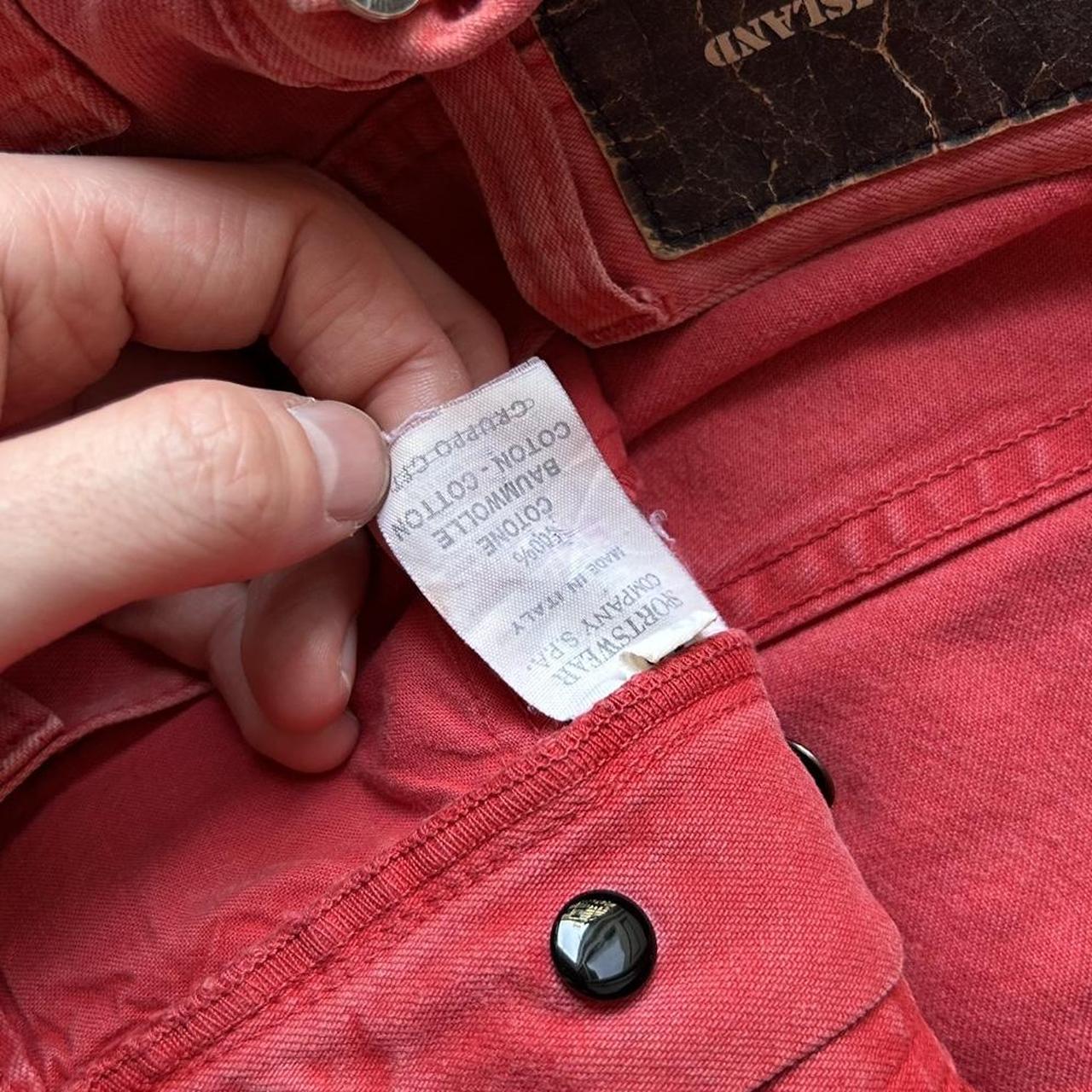 1990s Stone Island Marina Trousers Red 32W 28L