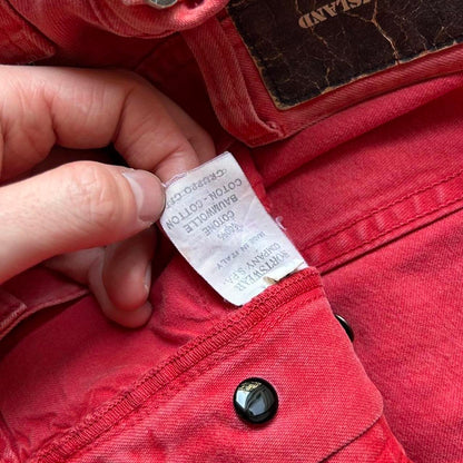 1990s Stone Island Marina Trousers Red 32W 28L