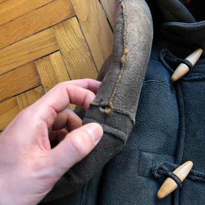 1985 CP Company Duffle Shearling Coat Black XL