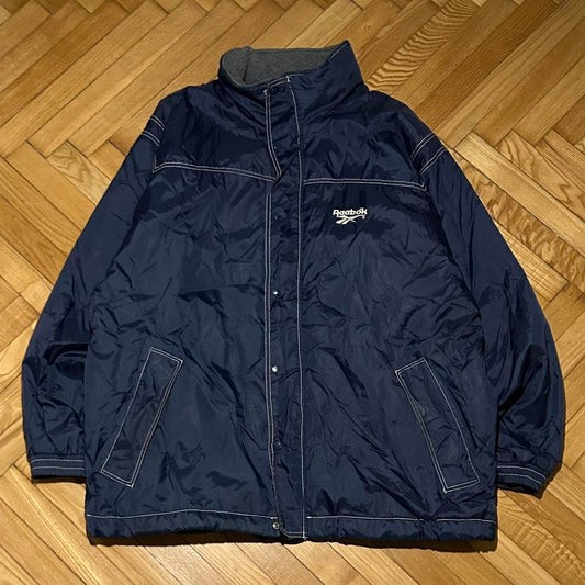 1990s Reebok Padded Jacket Navy XXL