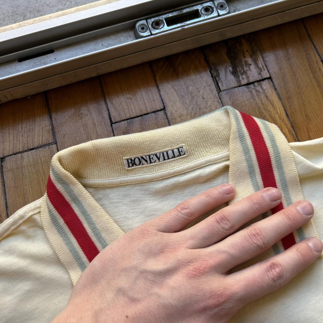 1980s Boneville Polo Shirt Yellow L