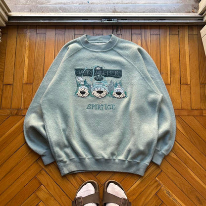 1992 Iceberg 'Happy Winter' Knitted Jumper L