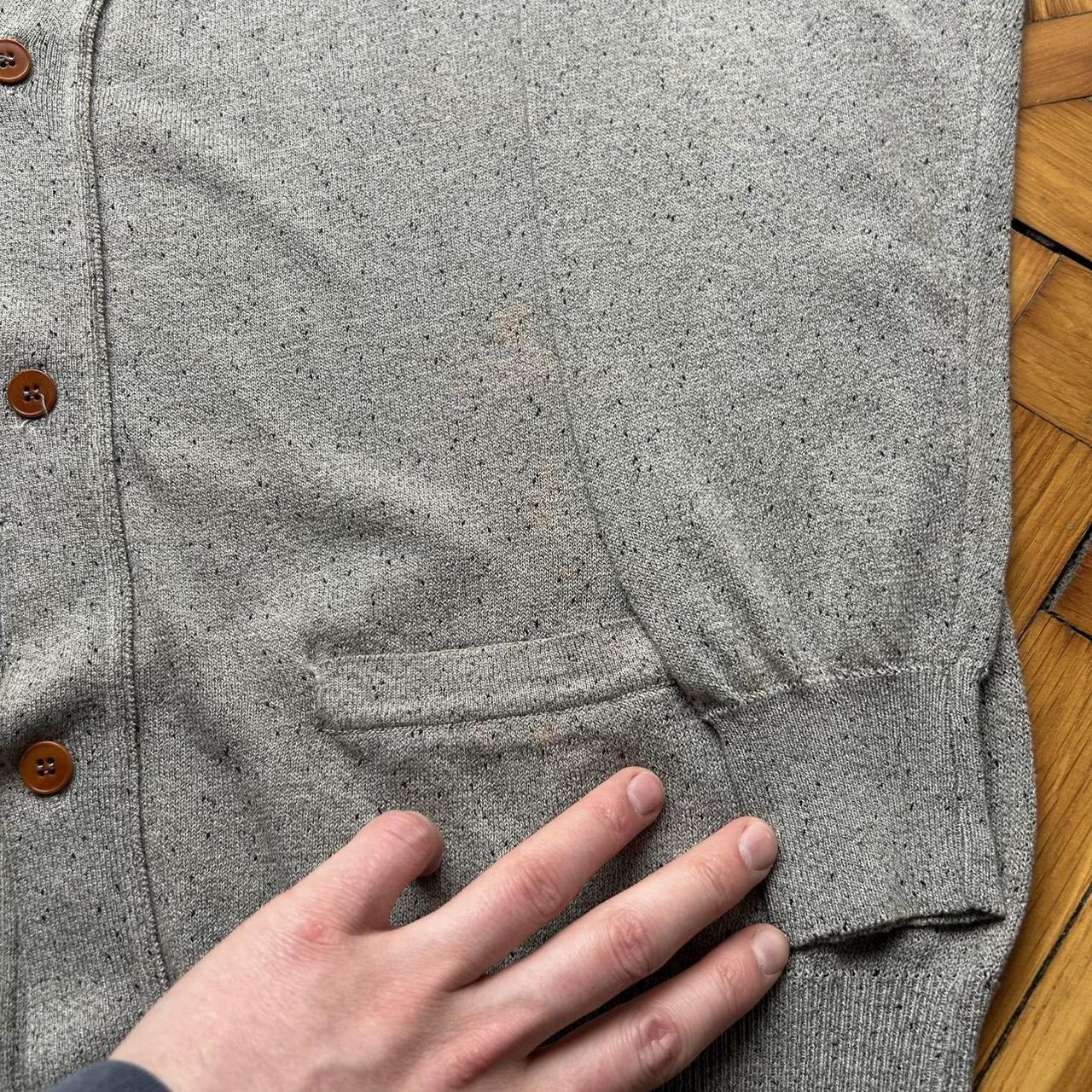 1980s CP Company Knitted Cardigan Grey M