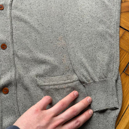 1980s CP Company Knitted Cardigan Grey M