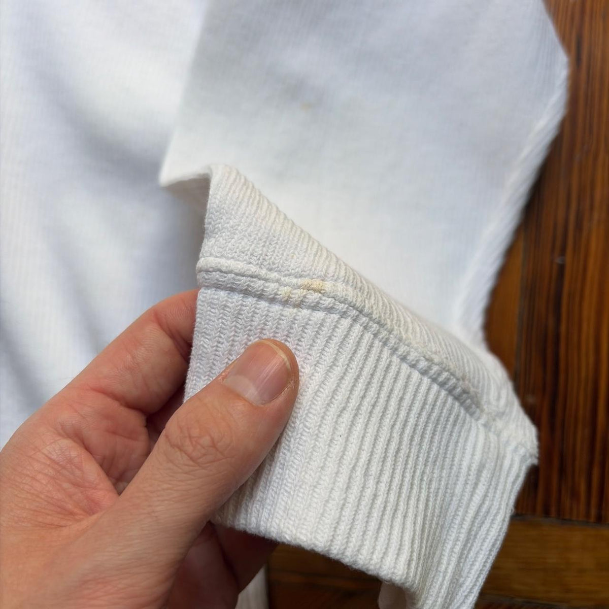 1980s Stone Island Marina Sweatshirt White M