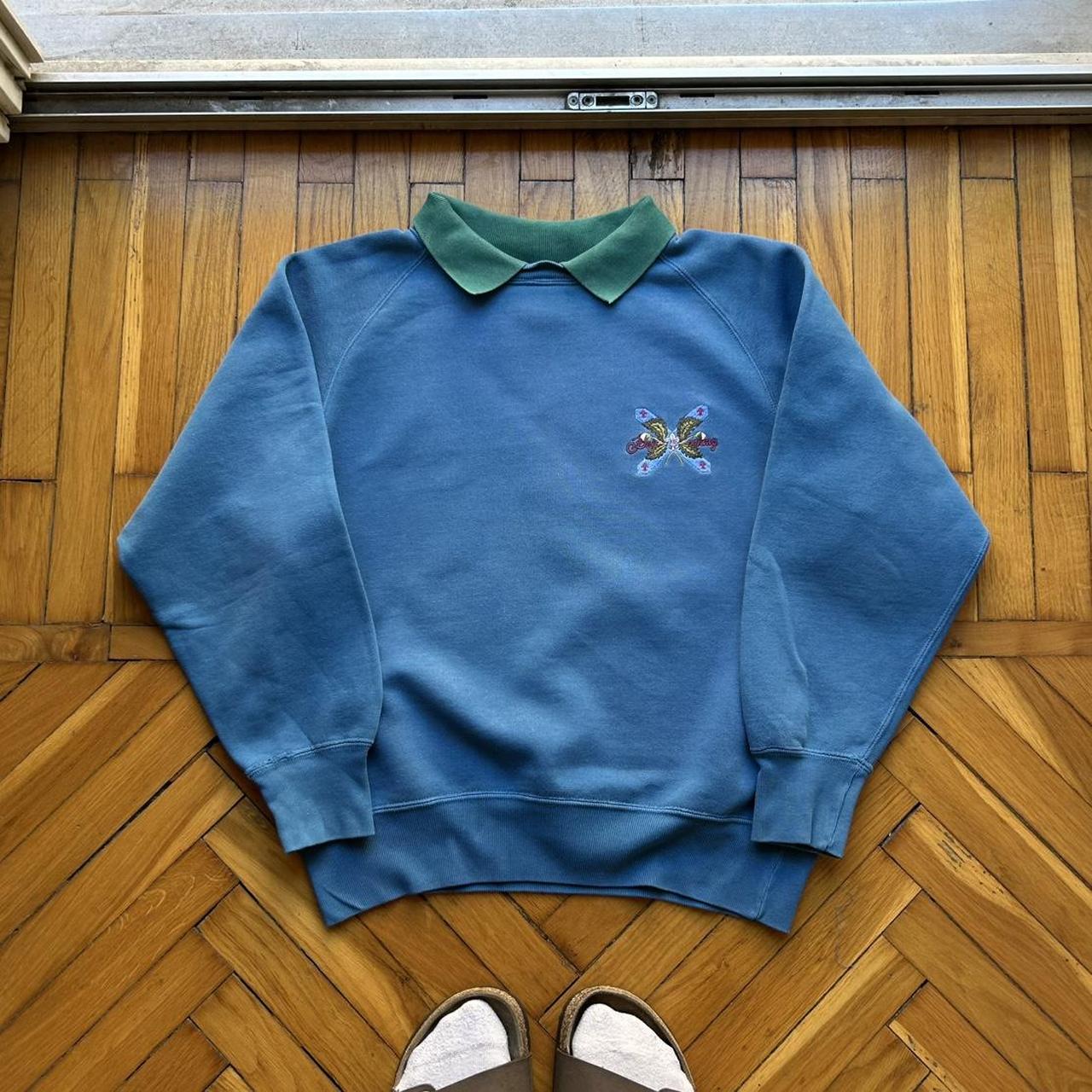 1980s Best Company Sweatshirt Blue XS