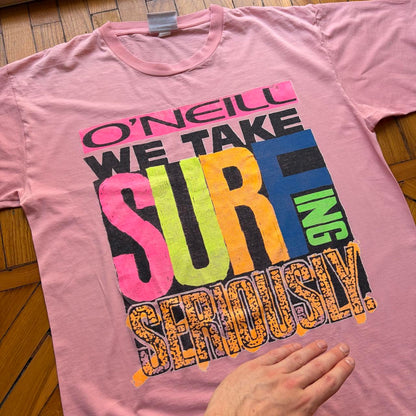 1990s O’Neill Graphic T Shirt Pink M