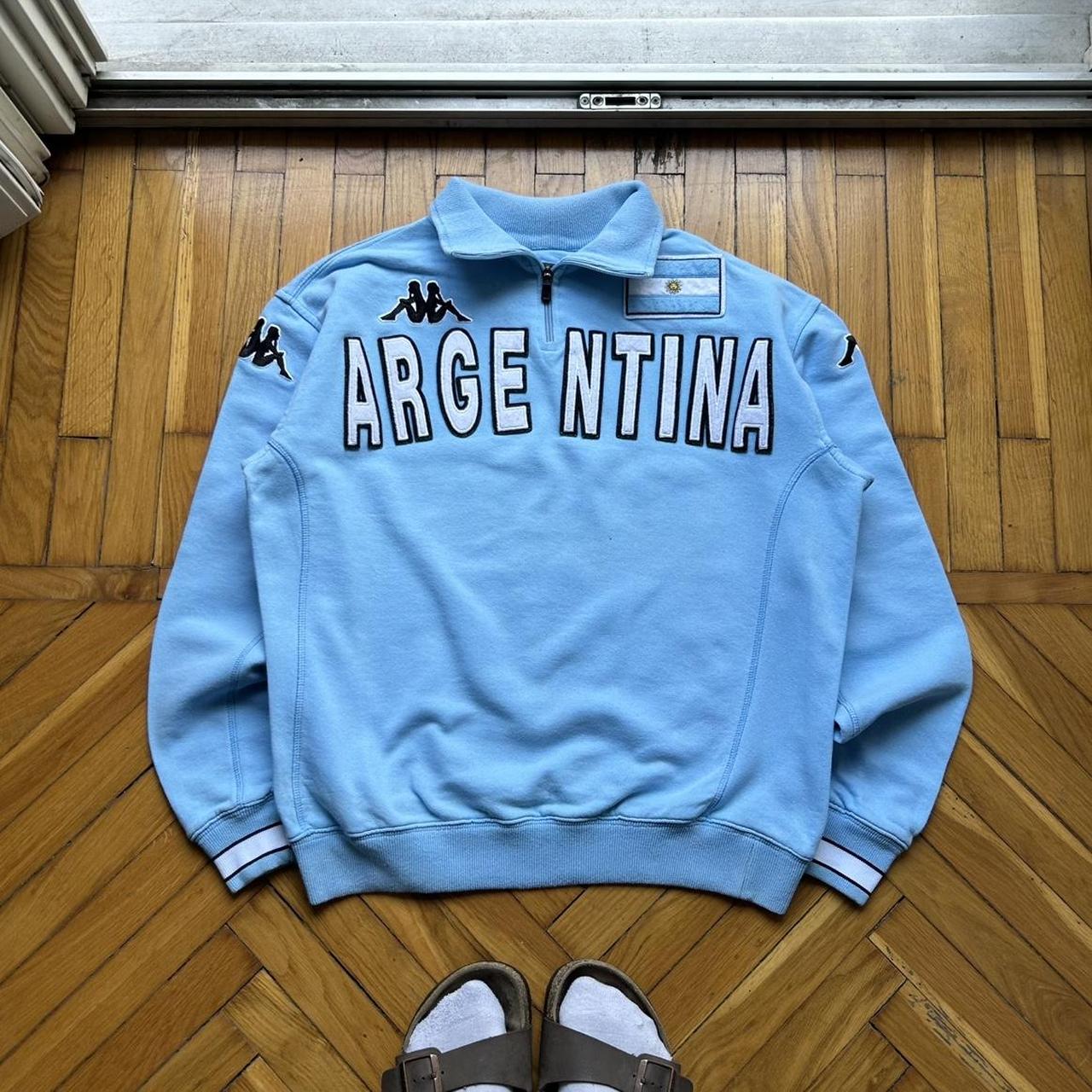 S/S 2004 Kappa Argentina Q Zip Sweatshirt Blue L