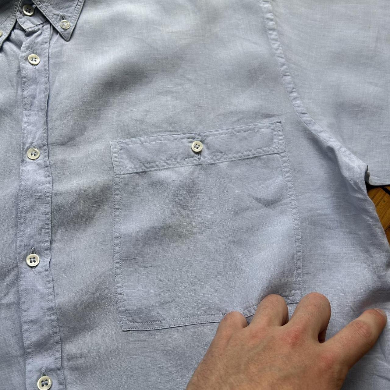 1980s Giorgio Armani Linen Shirt L